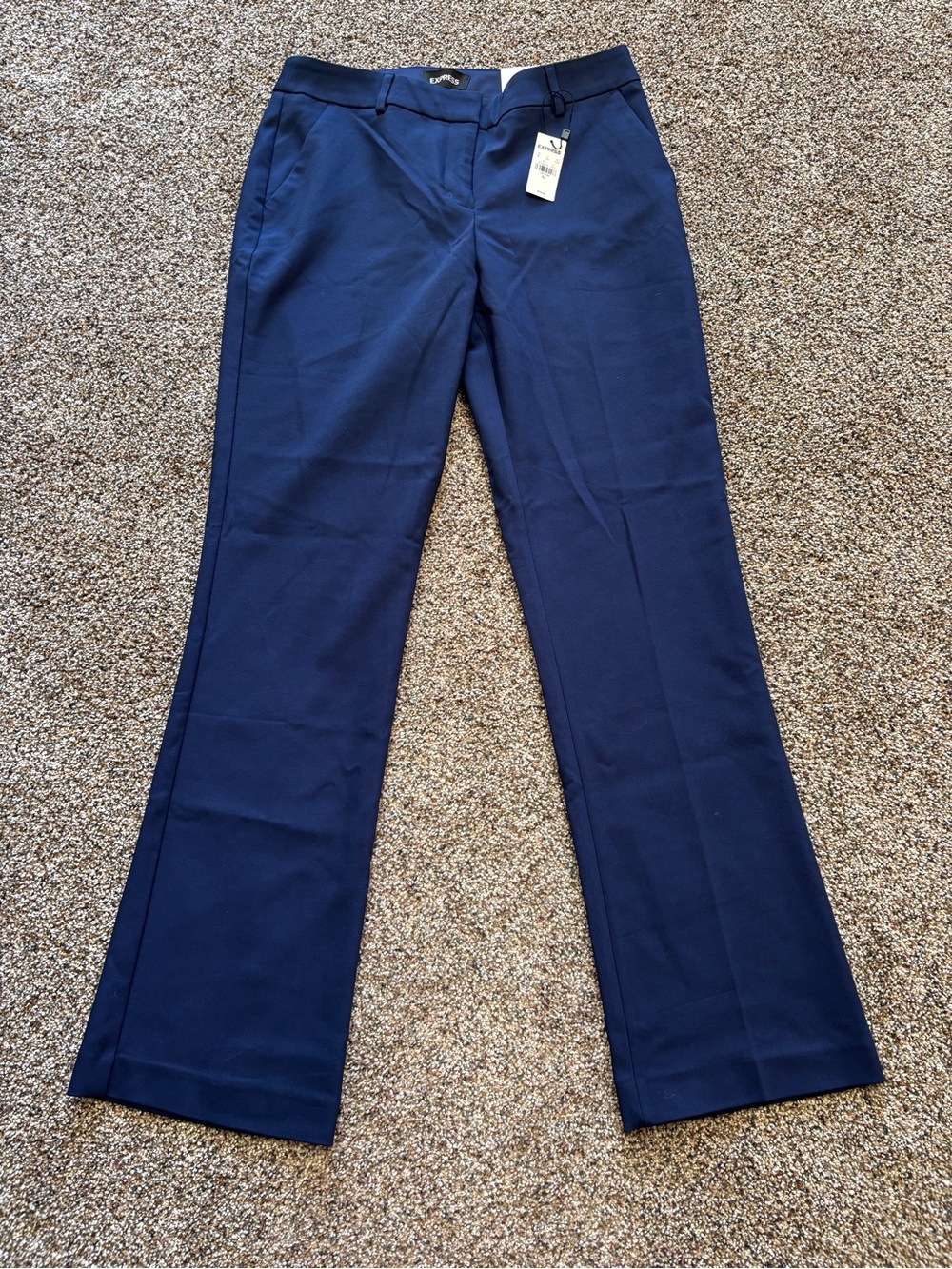 Express NWT Women's Blue Office Pants Dress Pants 6R Columnist Boot Cut Classic